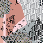 Load image into Gallery viewer, Mashed-up Geometry Shawl
