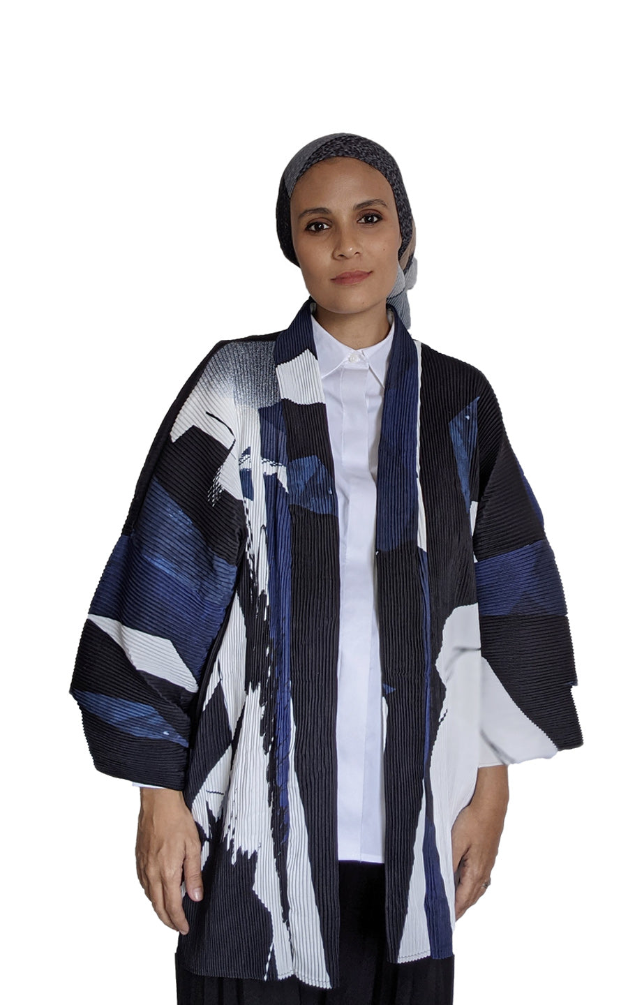 LS x Inkten: Geo Flow Pleated Kimono