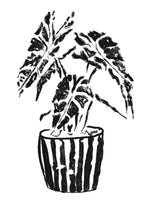 Load image into Gallery viewer, Monochrome Plant Art Print - Alocasia Amazonica
